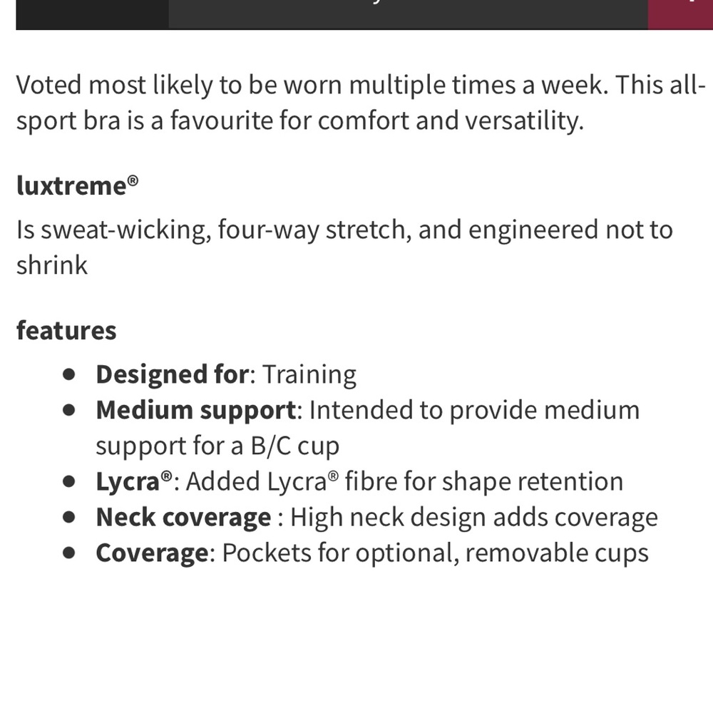 NWT Lululemon Energy Bra High Neck Long Line Sz 6 - Picture 11 of 12